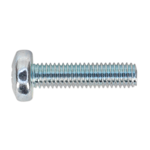 Sealey MSP520 Zinc Plated Pan Head Pozi Machine Screw M5 x 20mm, DIN 7985Z - Pack of 100