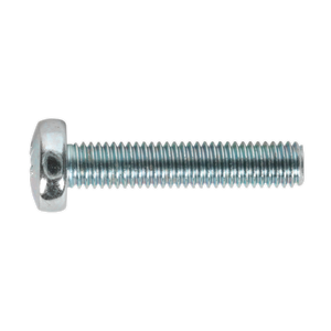 Sealey MSP525 Zinc Plated Pan Head Pozi Machine Screw M5 x 25mm, DIN 7985Z - Pack of 50
