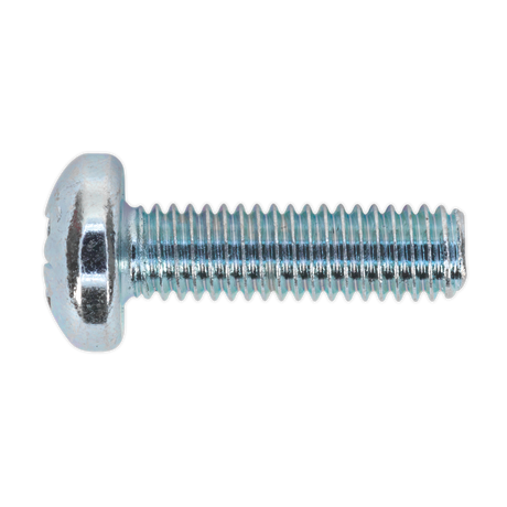 Sealey MSP620 Zinc Plated Pan Head Pozi Machine Screw M6 x 20mm, DIN 7985Z - Pack of 50