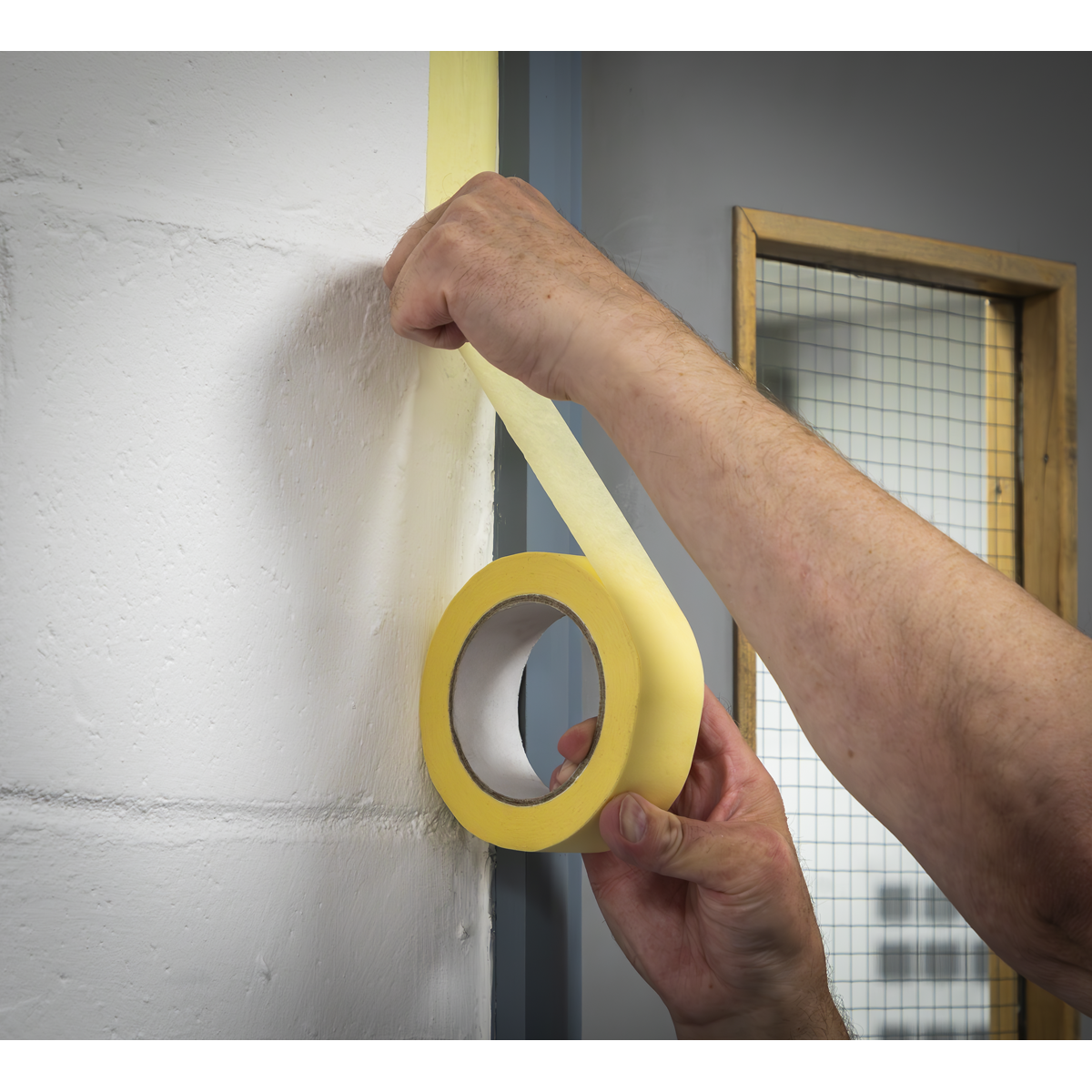 Sealey MTLB36 Premium Quality Masking Tape 36mm x 50m Pack of 24 - additional view 2
