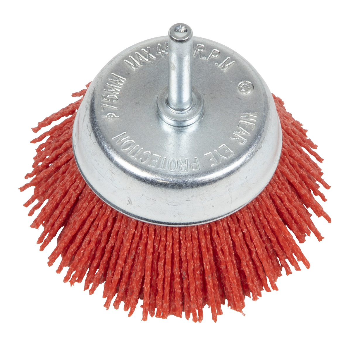 Sealey NFB75 75mm Nylon Filament Cup Brush with 6mm Shaft