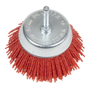 Sealey NFB75 75mm Nylon Filament Cup Brush with 6mm Shaft