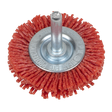 Sealey NFBC50 50mm Nylon Filament Circular Brush with 6mm Shaft