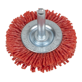 Sealey NFBC50 50mm Nylon Filament Circular Brush with 6mm Shaft