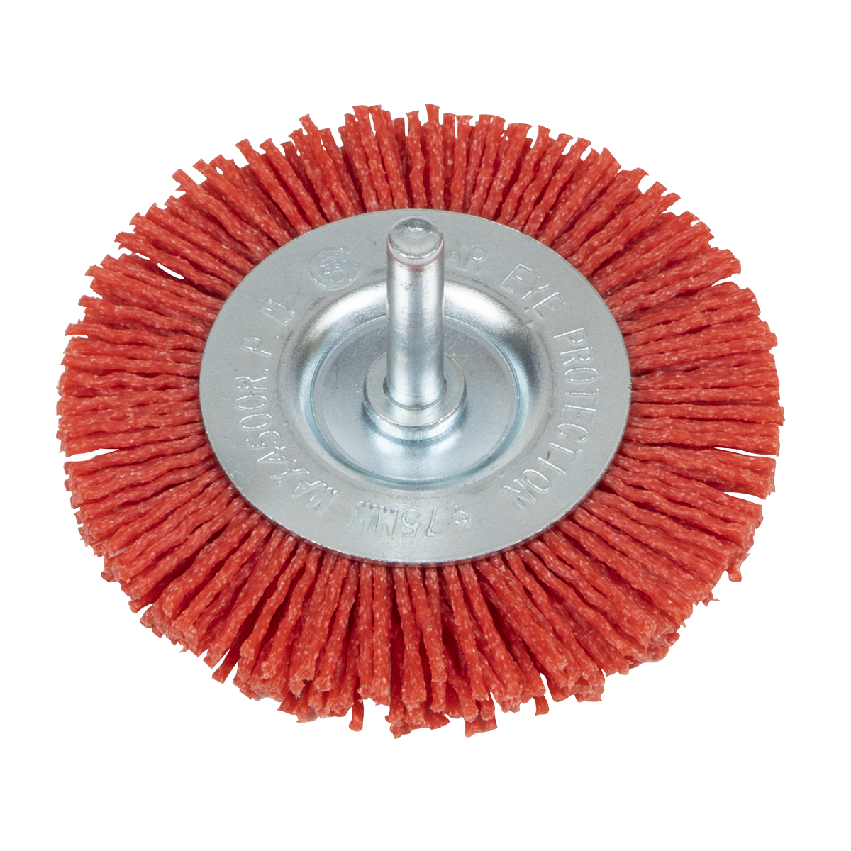 Sealey NFBC75 75mm Nylon Filament Circular Brush with 6mm Shaft