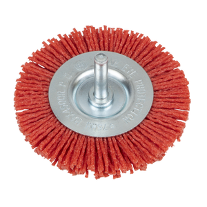 Sealey NFBC75 75mm Nylon Filament Circular Brush with 6mm Shaft