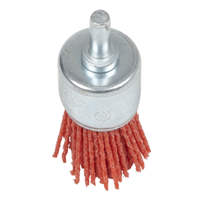 Sealey NFBE25 25mm Nylon Filament End Brush with 6mm Shaft