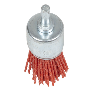 Sealey NFBE25 25mm Nylon Filament End Brush with 6mm Shaft