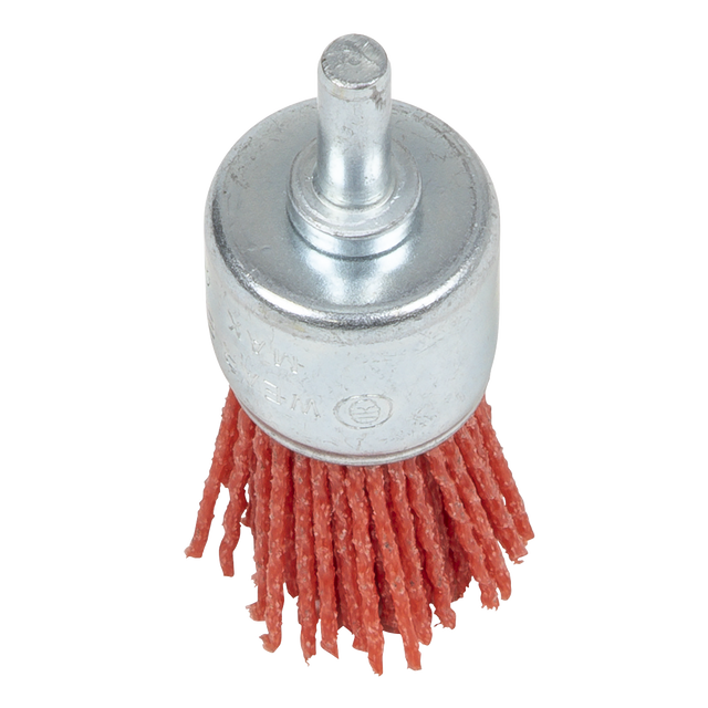 Sealey NFBE25 25mm Nylon Filament End Brush with 6mm Shaft