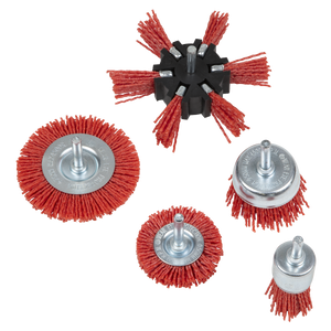 Sealey NFBS05 Nylon Filament 5pc Brush Set