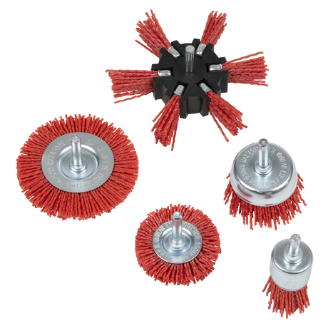 Sealey NFBS05 Nylon Filament 5pc Brush Set