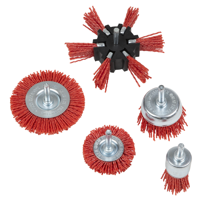 Sealey NFBS05 Nylon Filament 5pc Brush Set