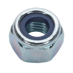 Sealey NLN10 Zinc Plated Nylon Locknut M10, DIN 982 - Pack of 100