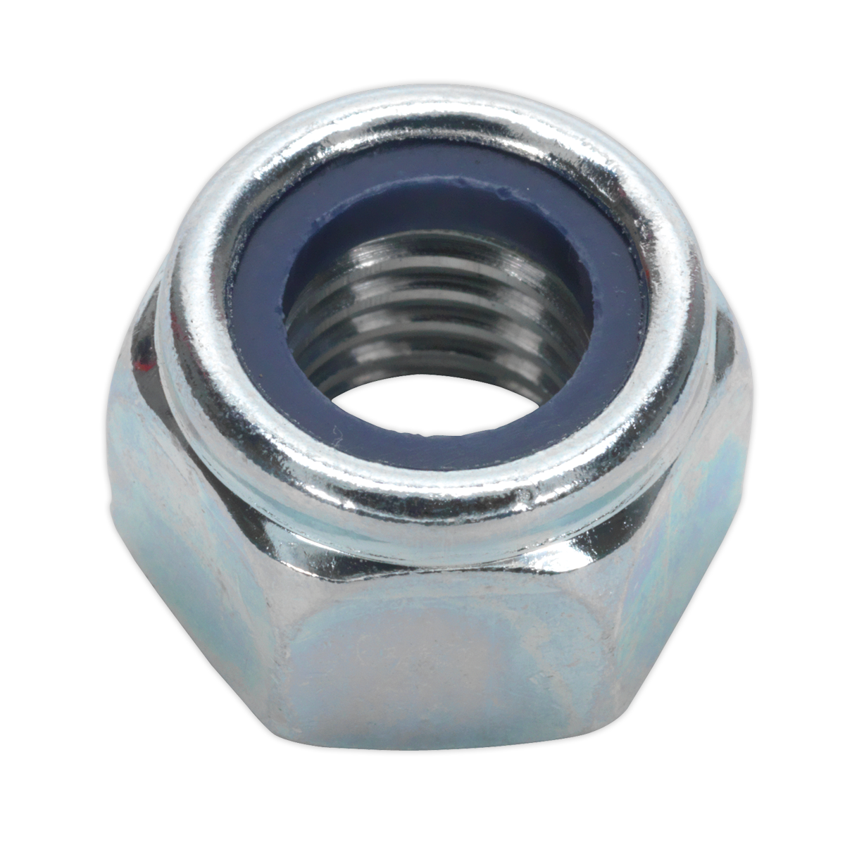 Sealey NLN12 Zinc Plated Nylon Locknut M12, DIN 982 - Pack of 25