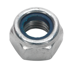 Sealey NLN14 Zinc Plated Nylon Locknut M14, DIN 982 - Pack of 25