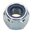 Sealey NLN16 Zinc Plated Nylon Locknut M16, DIN 982 - Pack of 25