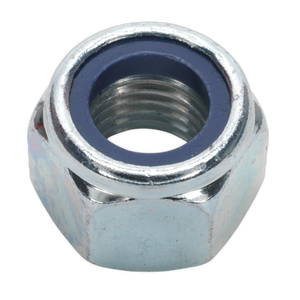 Sealey NLN16 Zinc Plated Nylon Locknut M16, DIN 982 - Pack of 25