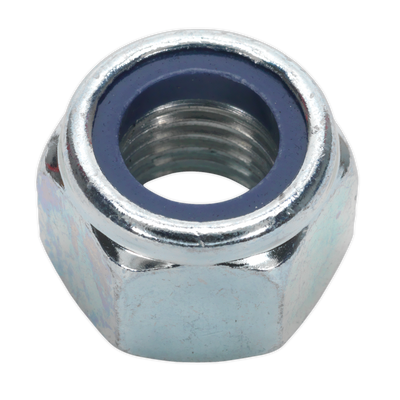 Sealey NLN16 Zinc Plated Nylon Locknut M16, DIN 982 - Pack of 25