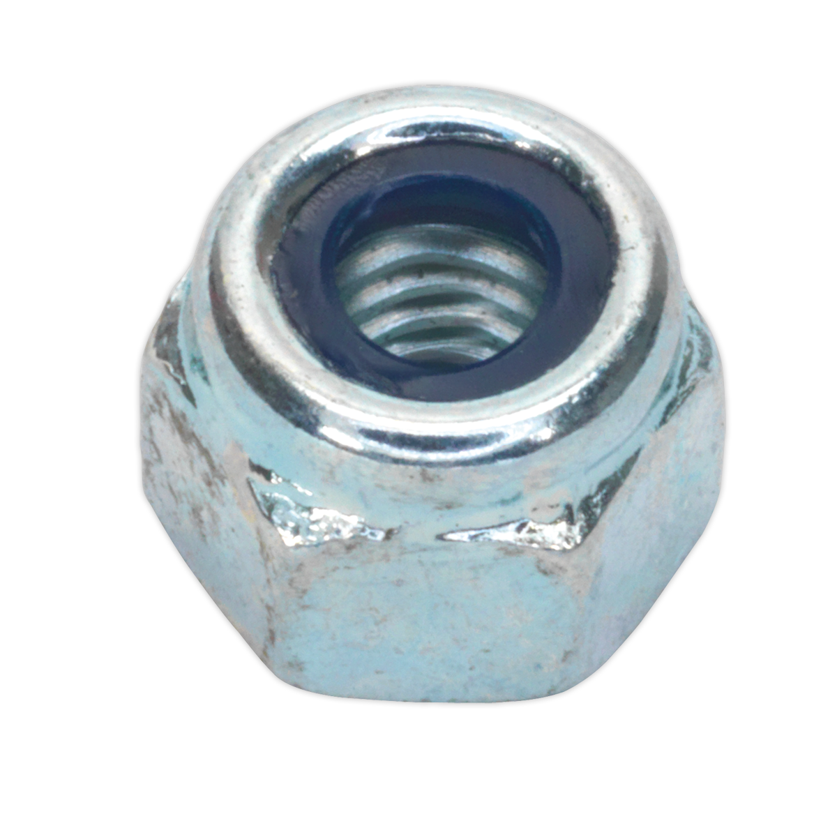 Sealey NLN5 Zinc Plated Nylon Locknut M5, DIN 982 - Pack of 100