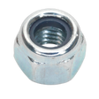 Sealey NLN6 Zinc Plated Nylon Locknut M6, DIN 982 - Pack of 100