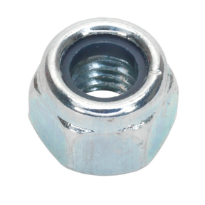 Sealey NLN6 Zinc Plated Nylon Locknut M6, DIN 982 - Pack of 100
