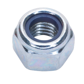 Sealey NLN8 Zinc Plated Nylon Locknut M8, DIN 982 - Pack of 100