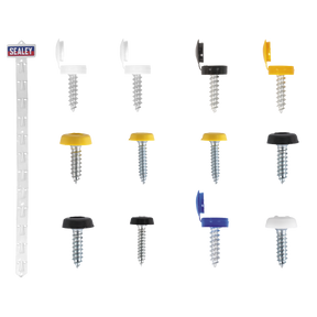 Sealey NPSSET Clip Strip Deal - Mixed Numberplate Screws