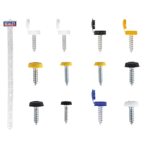 Sealey NPSSET Clip Strip Deal - Mixed Numberplate Screws