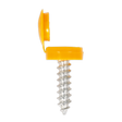 Sealey NPY50 Numberplate Screw with Flip Cap 4.2 x 19mm, Yellow - Pack of 50