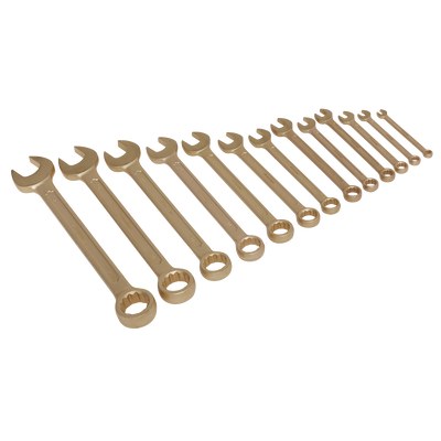 Sealey NS001 Premier Non-Sparking Combination Spanner Set 13pc