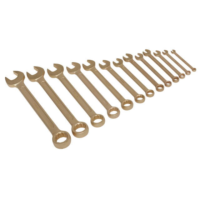 Sealey NS001 Premier Non-Sparking Combination Spanner Set 13pc