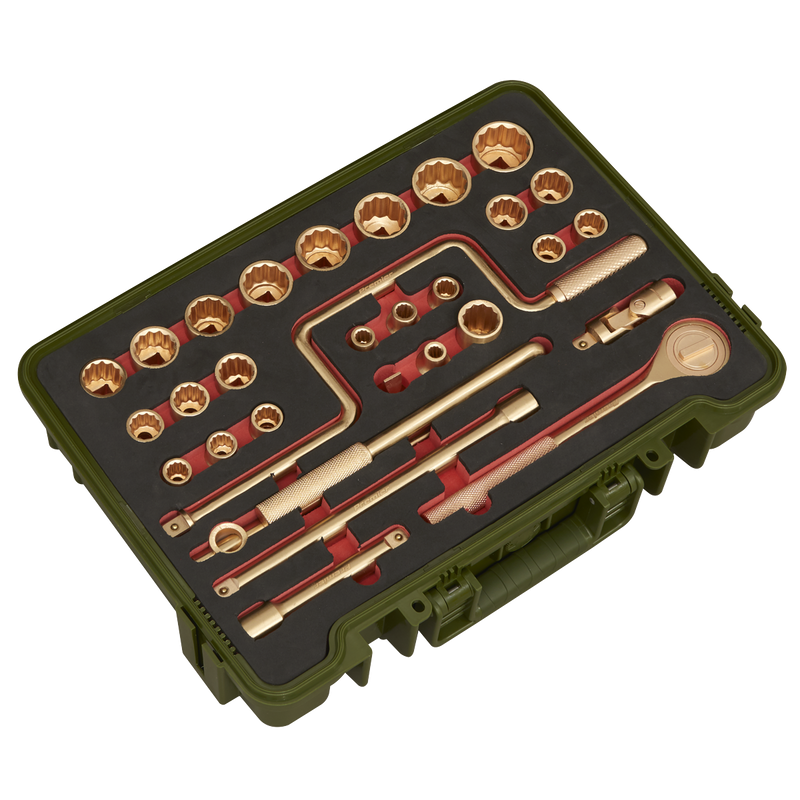 Sealey NS039 Premier Non-Sparking Socket Set 1/2"Sq Drive 31pc - additional view 7
