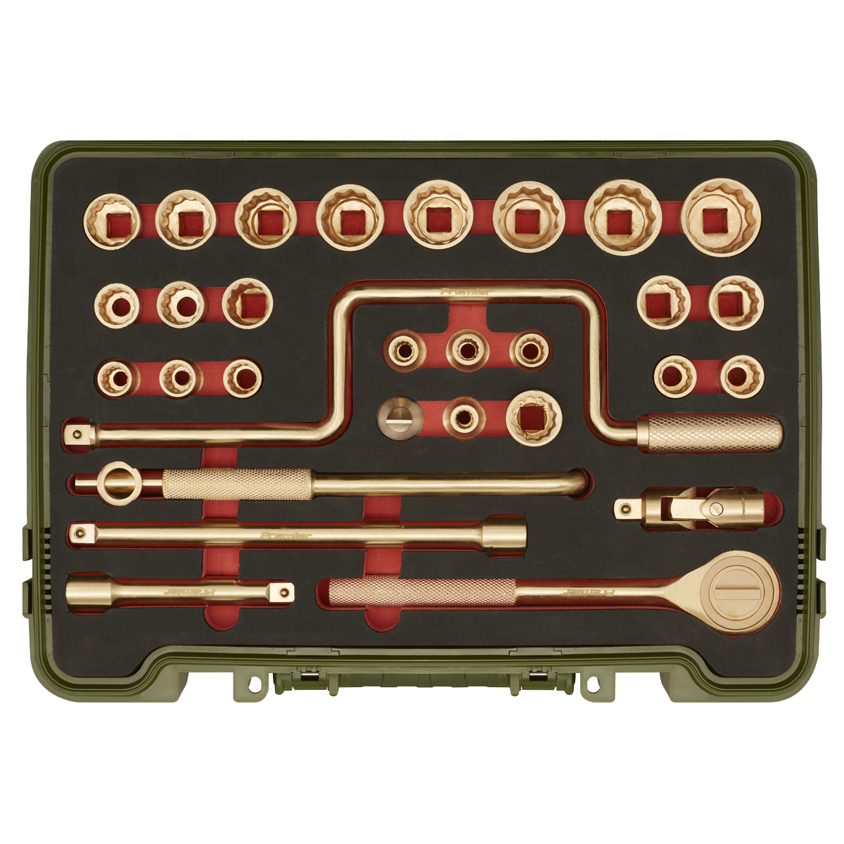 Sealey NS039 Premier Non-Sparking Socket Set 1/2"Sq Drive 31pc - additional view 6
