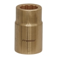 Sealey NS048 Premier Non-Sparking Socket 1/2"Sq Drive 15mm