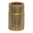 Sealey NS049 Premier Non-Sparking Socket 1/2"Sq Drive 16mm