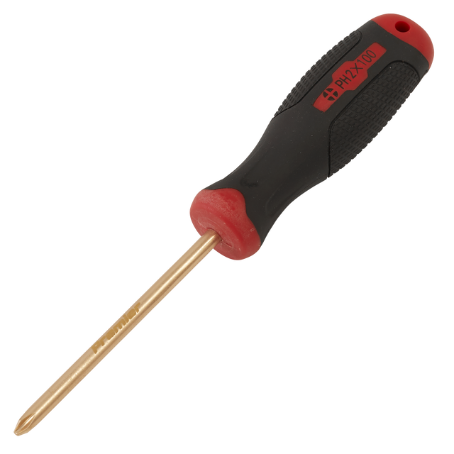 Sealey NS097 Screwdriver Phillips #2 x 100mm - Non-Sparking