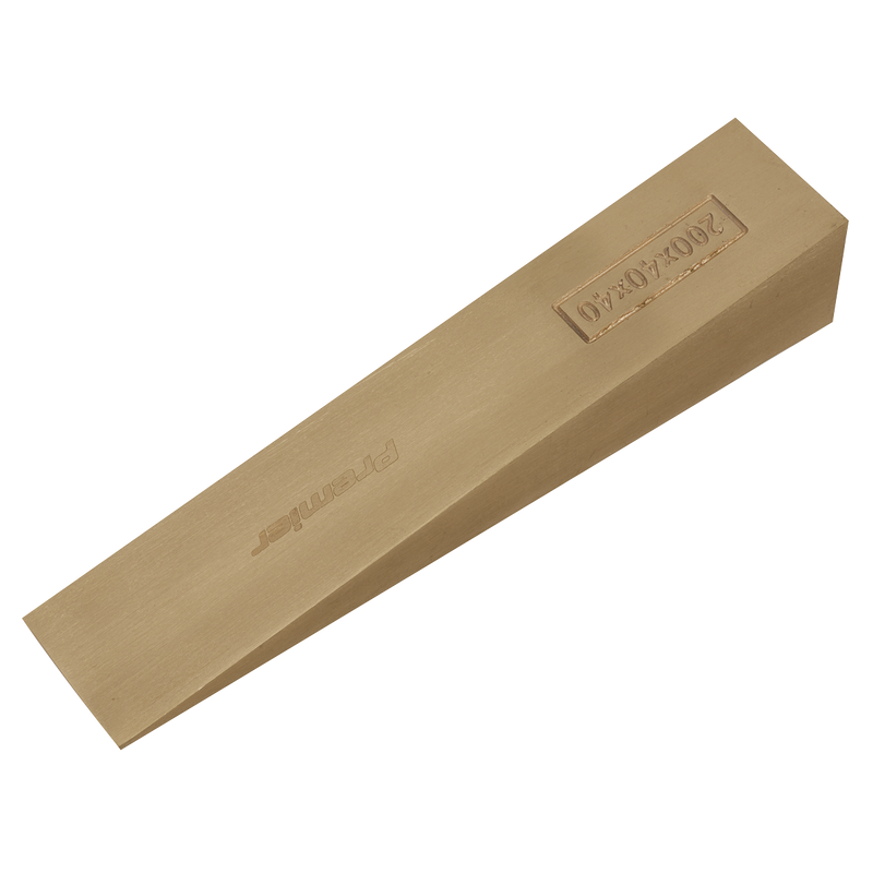 Sealey NS122 Premier Non-Sparking Wedge 200 x 40 x 40mm - additional view 2