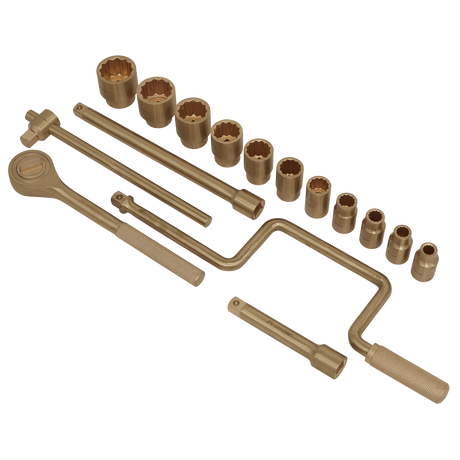 Sealey NS124 Premier Non-Sparking Socket Set 1/2"Sq Drive 17pc - additional view 2