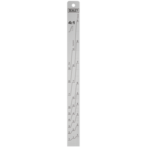 Sealey PA04 Aluminium Paint Measuring Stick 2:1/4:1