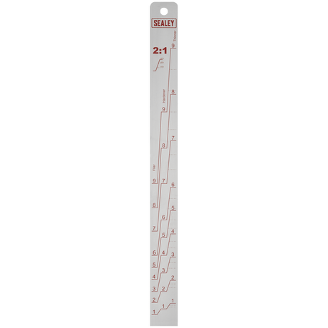 Sealey PA04 Aluminium Paint Measuring Stick 2:1/4:1 - additional view 2