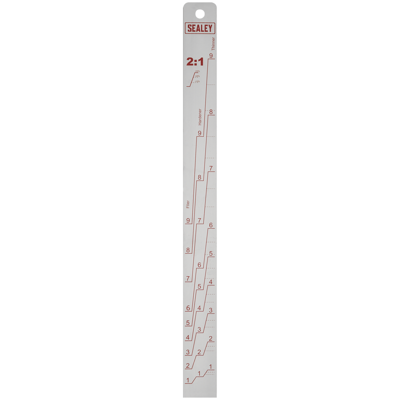 Sealey PA04 Aluminium Paint Measuring Stick 2:1/4:1 - additional view 2