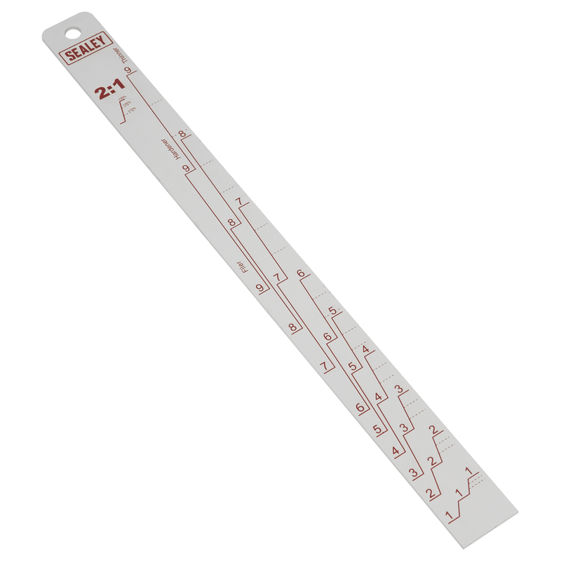 Sealey PA04 Aluminium Paint Measuring Stick 2:1/4:1 - additional view 4