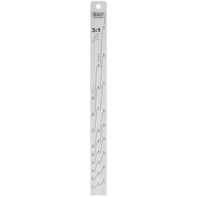 Sealey PA07 Aluminium Paint Measuring Stick 1:1/3:1