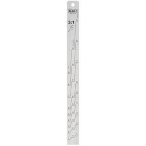 Sealey PA07 Aluminium Paint Measuring Stick 1:1/3:1