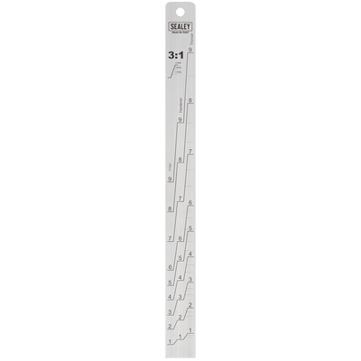 Sealey PA07 Aluminium Paint Measuring Stick 1:1/3:1