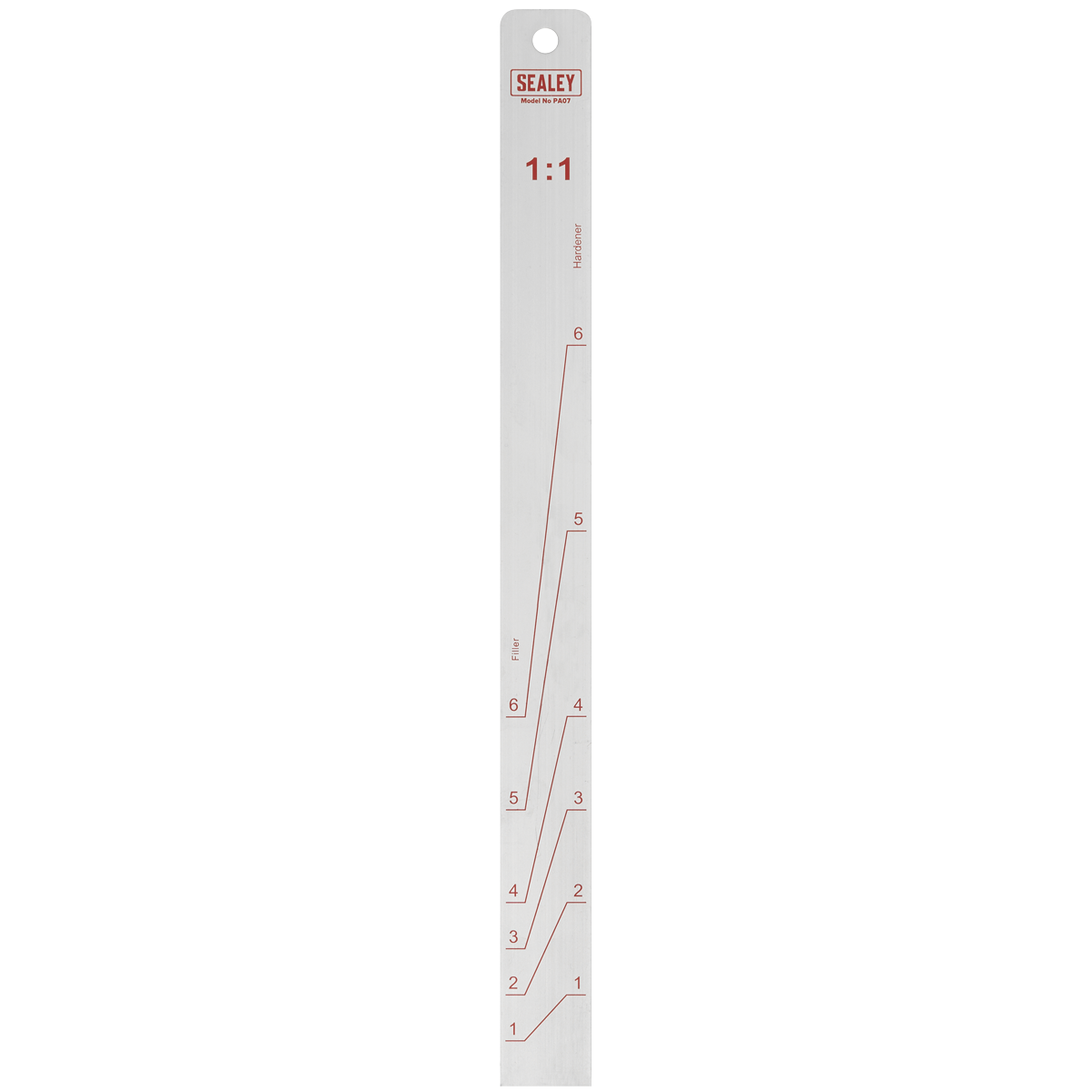 Sealey PA07 Aluminium Paint Measuring Stick 1:1/3:1 - additional view 2