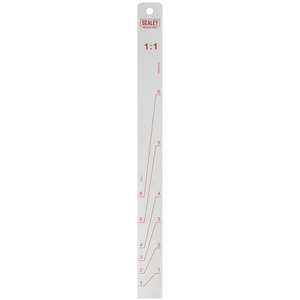 Sealey PA07 Aluminium Paint Measuring Stick 1:1/3:1 - additional view 2