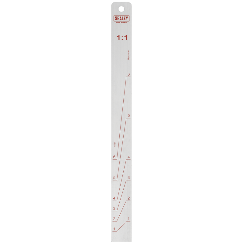 Sealey PA07 Aluminium Paint Measuring Stick 1:1/3:1 - additional view 2