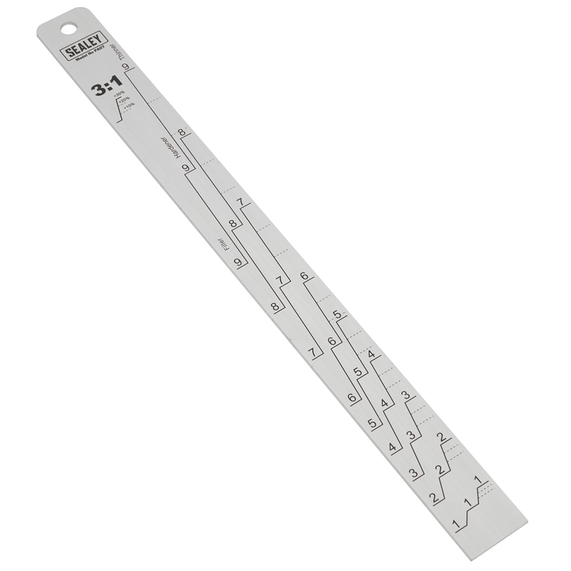 Sealey PA07 Aluminium Paint Measuring Stick 1:1/3:1 - additional view 3