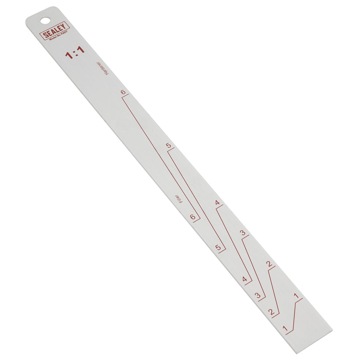 Sealey PA07 Aluminium Paint Measuring Stick 1:1/3:1 - additional view 4